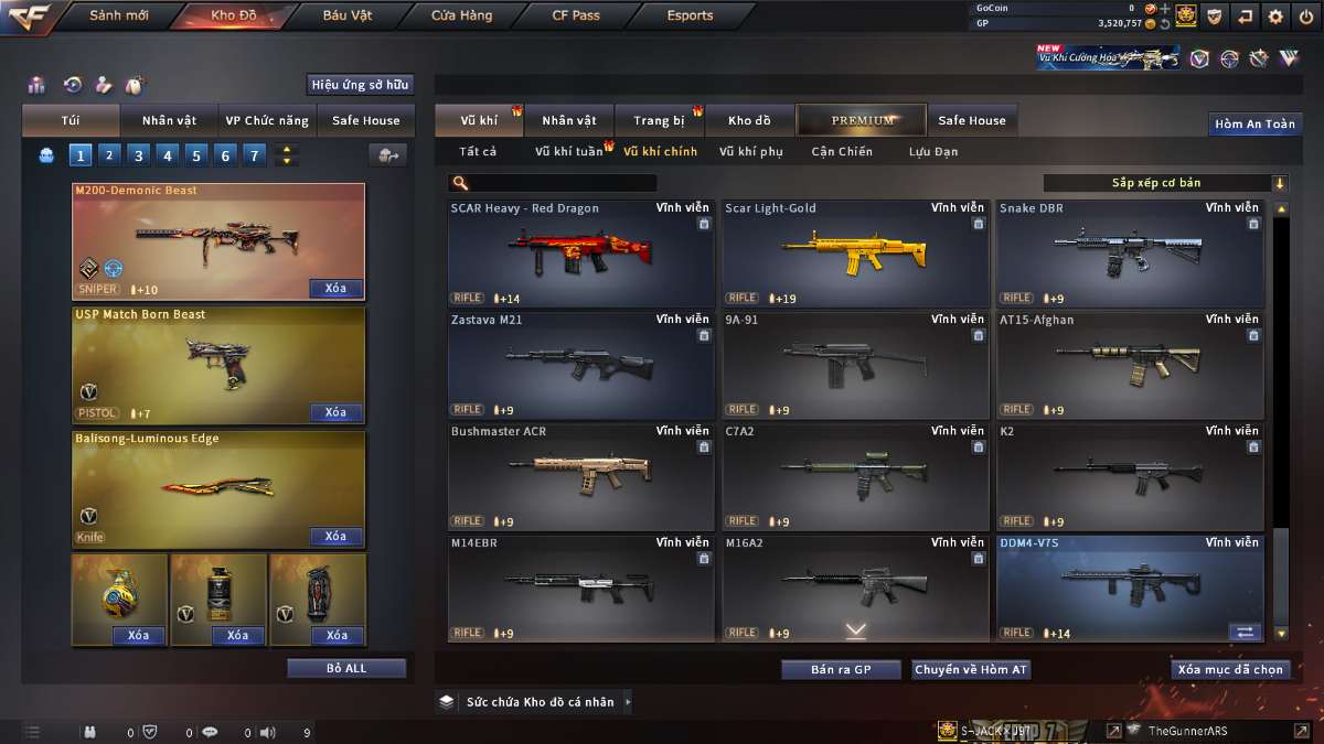 shop acc cf uy tin gia re